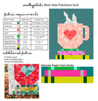 Book Date Patchwork Quilt Pattern